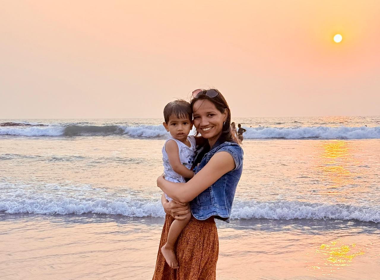 Shweta & Viren outdoors